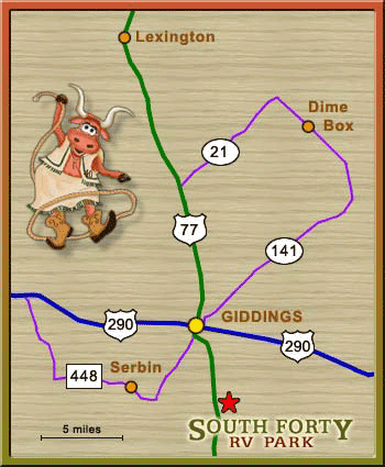 South Forty Rv Park Map